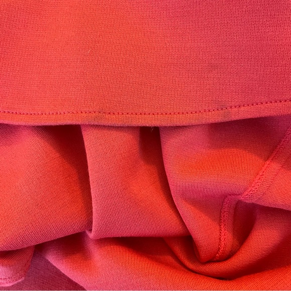 St. John "Pink Grapefruit" Wool Blend Bias Seam Flare Aline Dress 10 - Picture 12 of 13